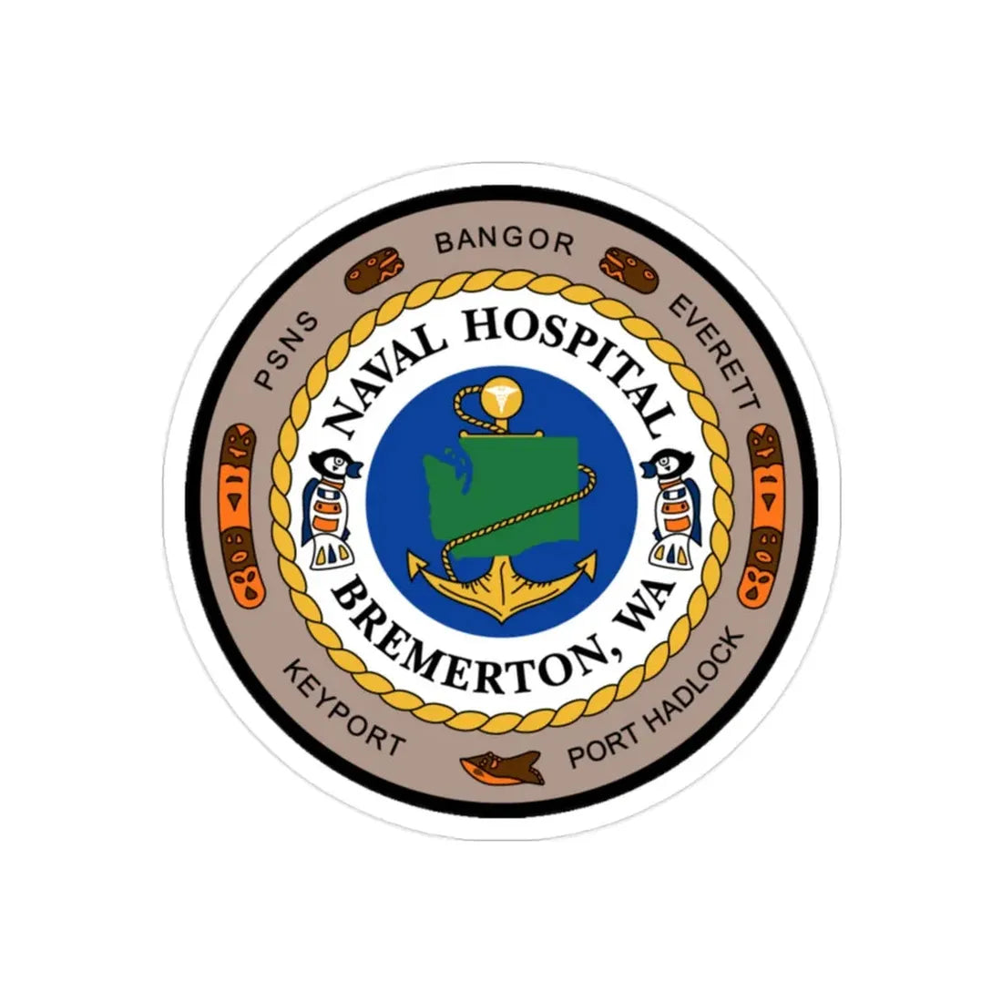 Naval Hospital Bremerton WAS 2006 (U.S. Navy) Transparent STICKER Die-Cut Vinyl Decal - The Sticker Space