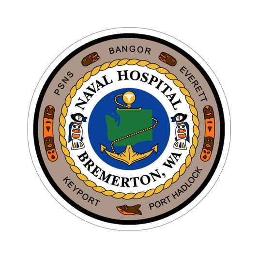 Naval Hospital Bremerton WAS (U.S. Navy) STICKER Vinyl Die-Cut Decal-6 Inch-The Sticker Space