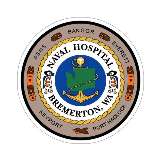 Naval Hospital Bremerton WAS (U.S. Navy) STICKER Vinyl Die-Cut Decal 6 Inch - The Sticker Space