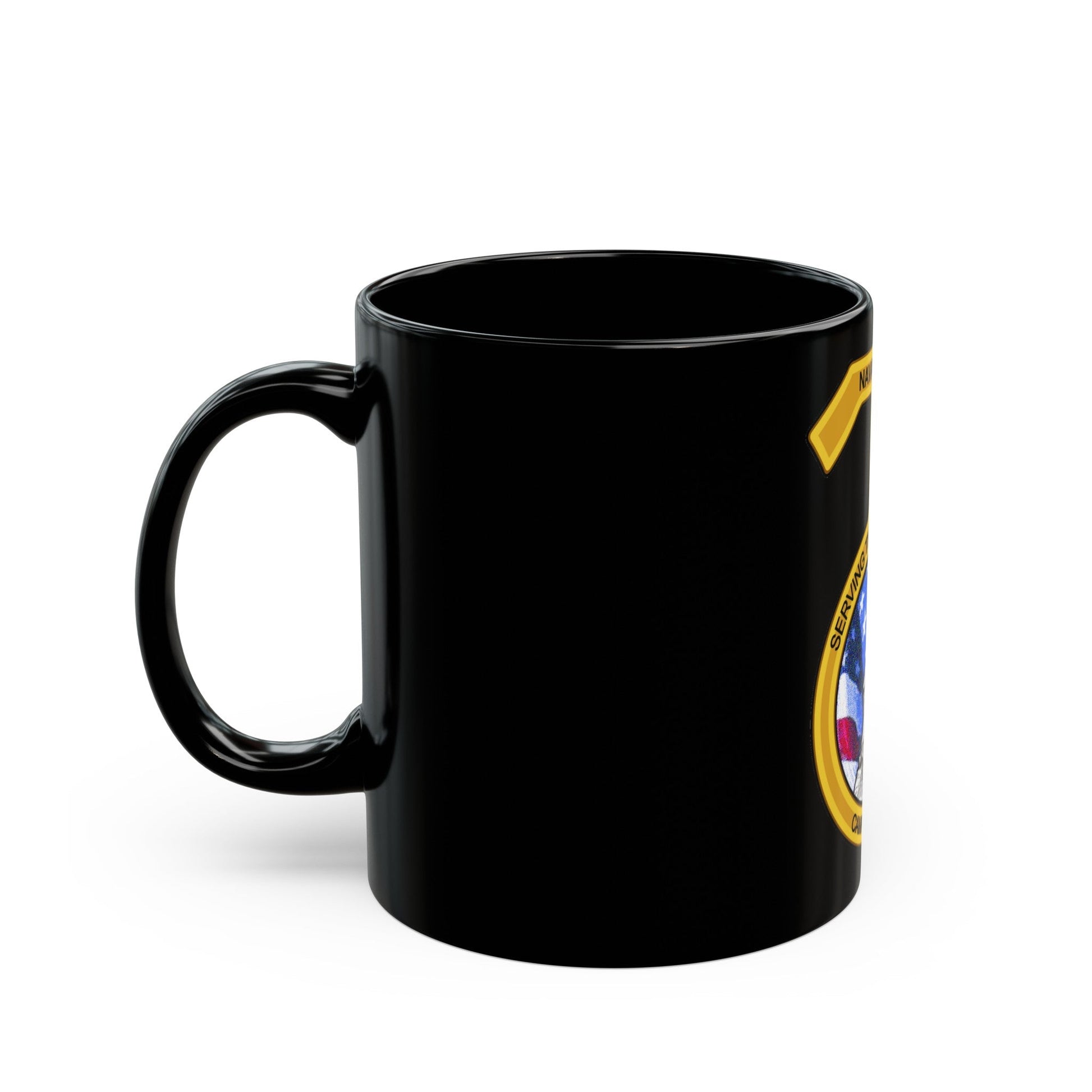 Naval Hospital Camp Pendleton (U.S. Navy) Black Coffee Mug-The Sticker Space