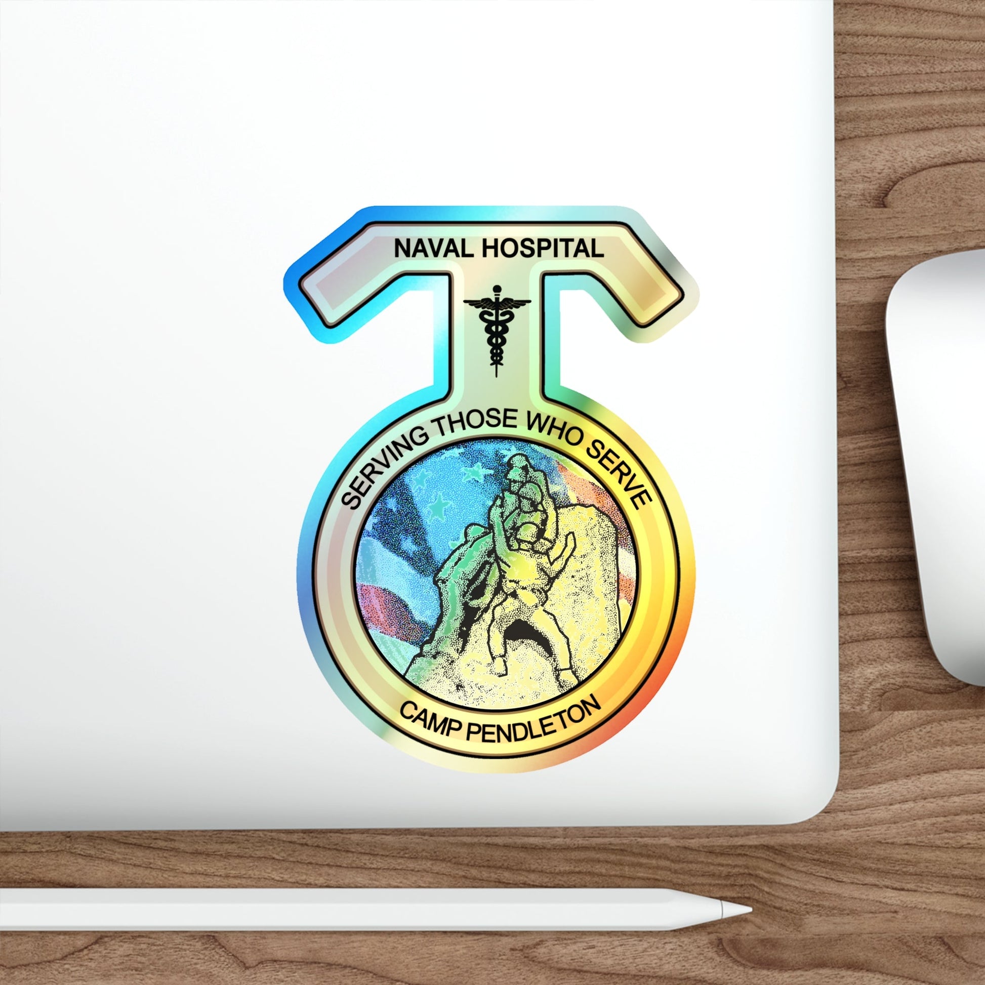 Naval Hospital Camp Pendleton (U.S. Navy) Holographic STICKER Die-Cut Vinyl Decal-The Sticker Space