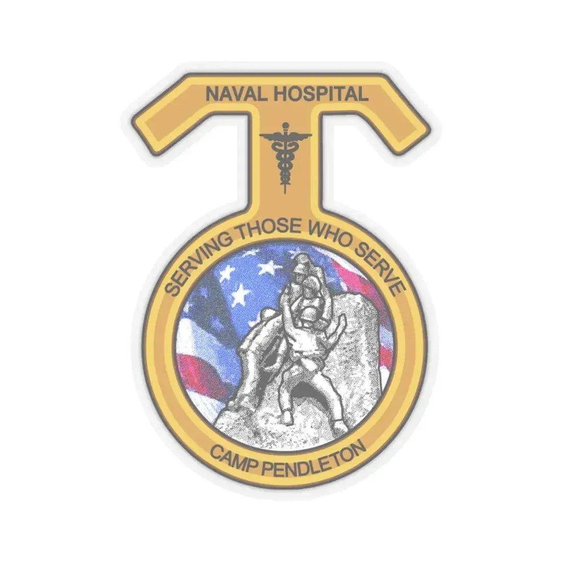 Naval Hospital Camp Pendleton (U.S. Navy) STICKER Vinyl Kiss-Cut Decal 6 Inch Transparent - The Sticker Space