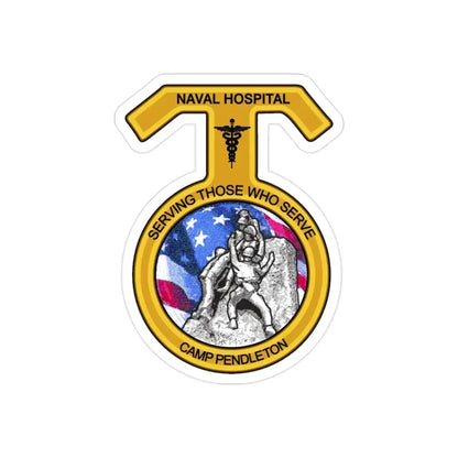 Naval Hospital Camp Pendleton (U.S. Navy) Transparent STICKER Die-Cut Vinyl Decal 2 Inch Transparent - The Sticker Space