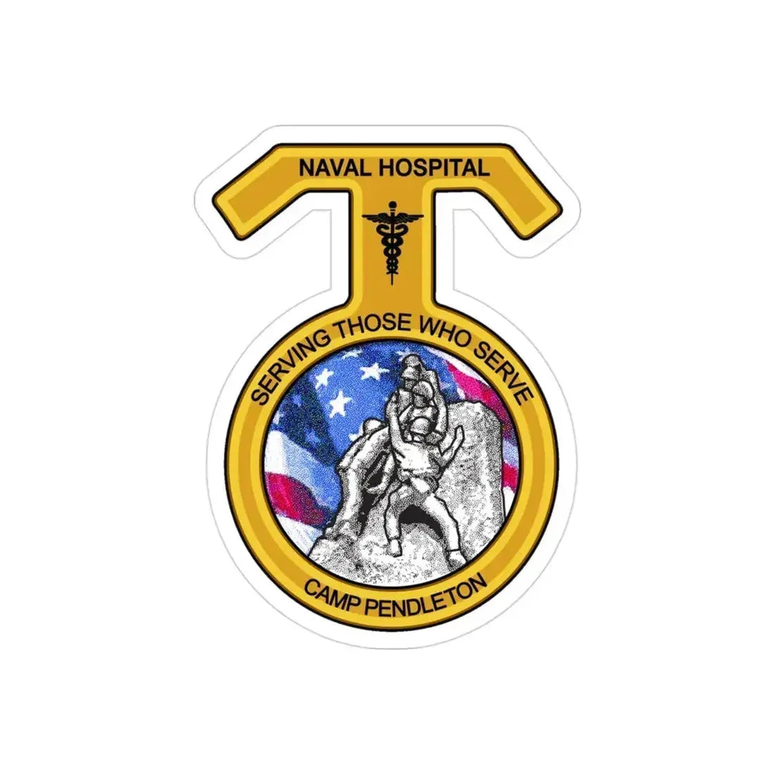 Naval Hospital Camp Pendleton (U.S. Navy) Transparent STICKER Die-Cut Vinyl Decal 3 Inch Transparent - The Sticker Space