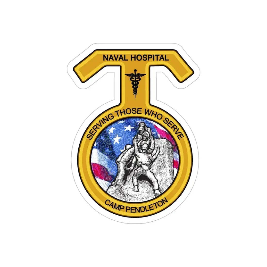 Naval Hospital Camp Pendleton (U.S. Navy) Transparent STICKER Die-Cut Vinyl Decal - The Sticker Space