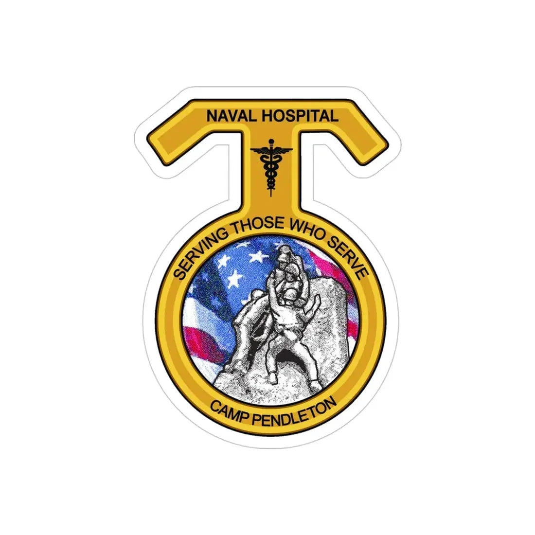 Naval Hospital Camp Pendleton (U.S. Navy) Transparent STICKER Die-Cut Vinyl Decal - The Sticker Space