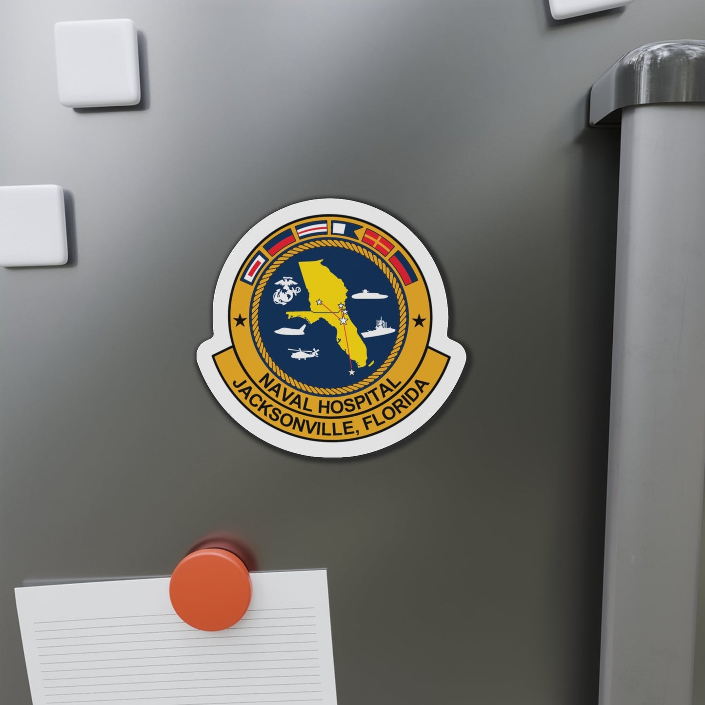 Naval Hospital Jacksonville (U.S. Navy) Die-Cut Magnet-The Sticker Space