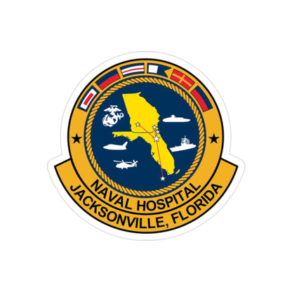 Naval Hospital Jacksonville (U.S. Navy) Transparent STICKER Die-Cut Vinyl Decal-2 Inch-The Sticker Space