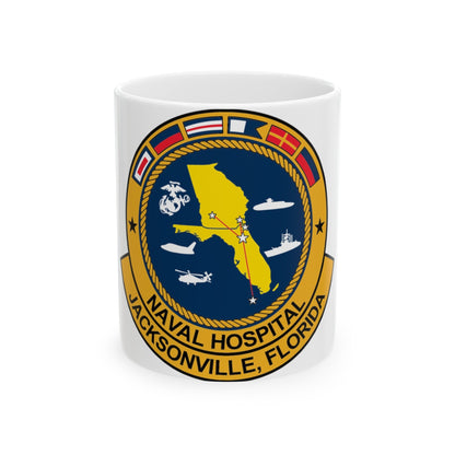 Naval Hospital Jacksonville (U.S. Navy) White Coffee Mug-11oz-The Sticker Space