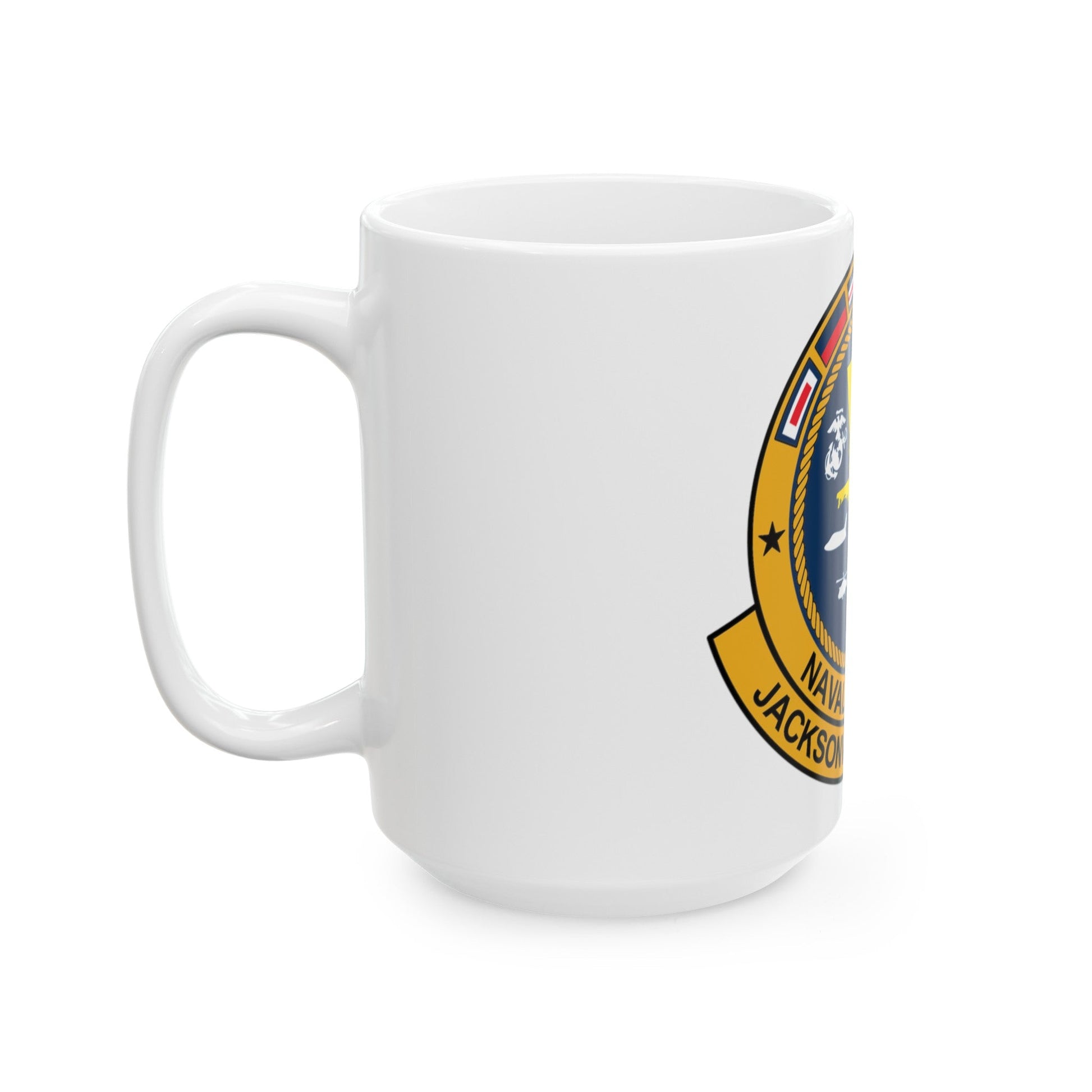 Naval Hospital Jacksonville (U.S. Navy) White Coffee Mug-The Sticker Space