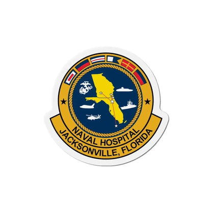 Naval Hospital Jacksonville (U.S. Navy) Refrigerator Magnet 6 Inch - The Sticker Space