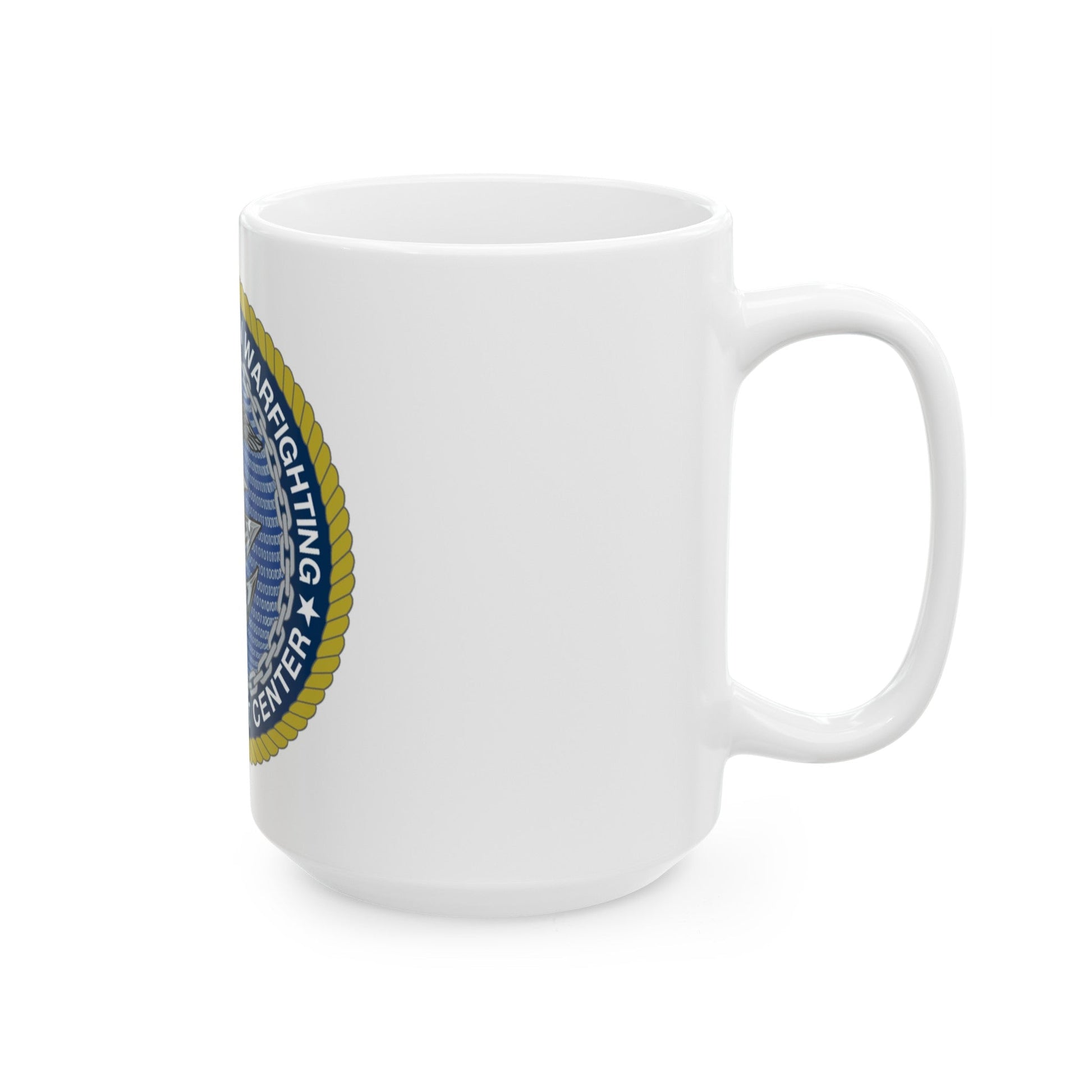 Naval Information Warfighting Development Center (U.S. Navy) White Coffee Mug-The Sticker Space