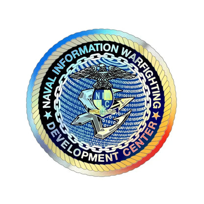 Naval Information Warfighting Development Center (U.S. Navy) Holographic STICKER Die-Cut Vinyl Decal - The Sticker Space