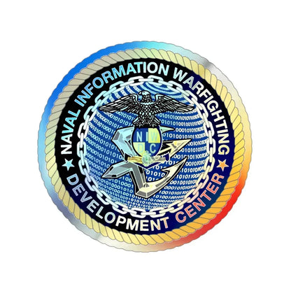 Naval Information Warfighting Development Center (U.S. Navy) Holographic STICKER Die-Cut Vinyl Decal - The Sticker Space