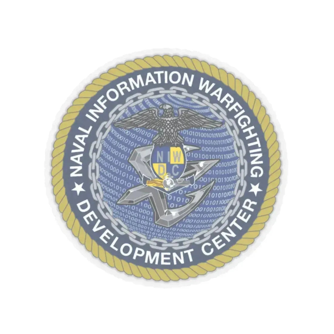 Naval Information Warfighting Development Center (U.S. Navy) STICKER Vinyl Kiss-Cut Decal 2 Inch Transparent - The Sticker Space