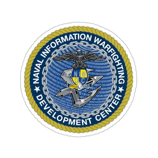 Naval Information Warfighting Development Center (U.S. Navy) STICKER Vinyl Kiss-Cut Decal 2 Inch White - The Sticker Space