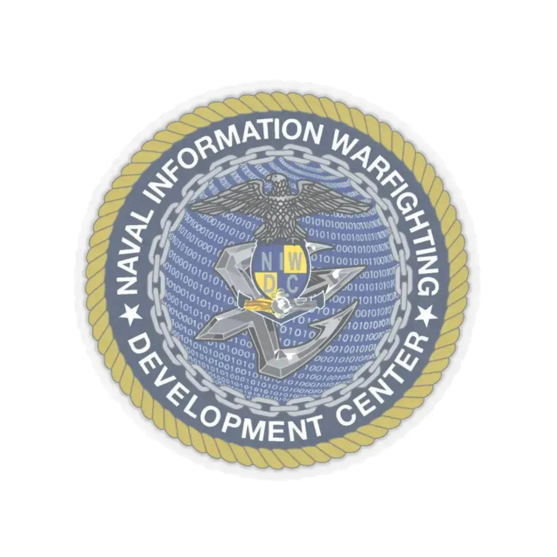 Naval Information Warfighting Development Center (U.S. Navy) STICKER Vinyl Kiss-Cut Decal 3 Inch Transparent - The Sticker Space
