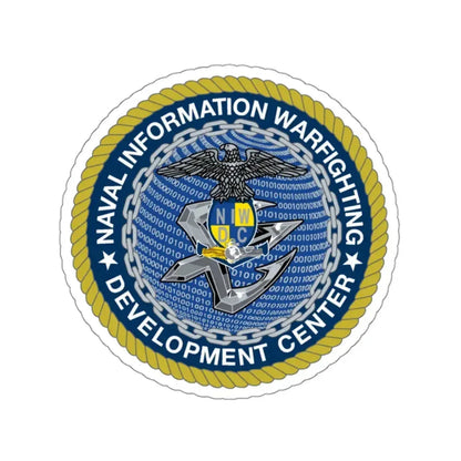 Naval Information Warfighting Development Center (U.S. Navy) STICKER Vinyl Kiss-Cut Decal 3 Inch White - The Sticker Space