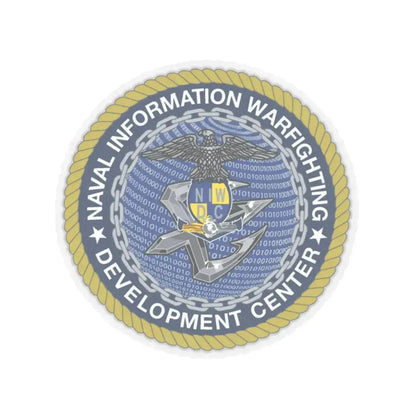 Naval Information Warfighting Development Center (U.S. Navy) STICKER Vinyl Kiss-Cut Decal 4 Inch Transparent - The Sticker Space