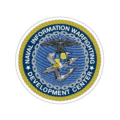 Naval Information Warfighting Development Center (U.S. Navy) STICKER Vinyl Kiss-Cut Decal 4 Inch White - The Sticker Space