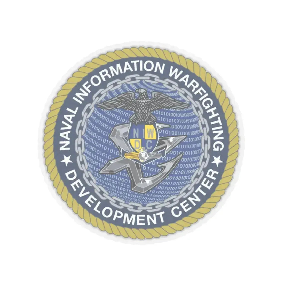 Naval Information Warfighting Development Center (U.S. Navy) STICKER Vinyl Kiss-Cut Decal 6 Inch Transparent - The Sticker Space