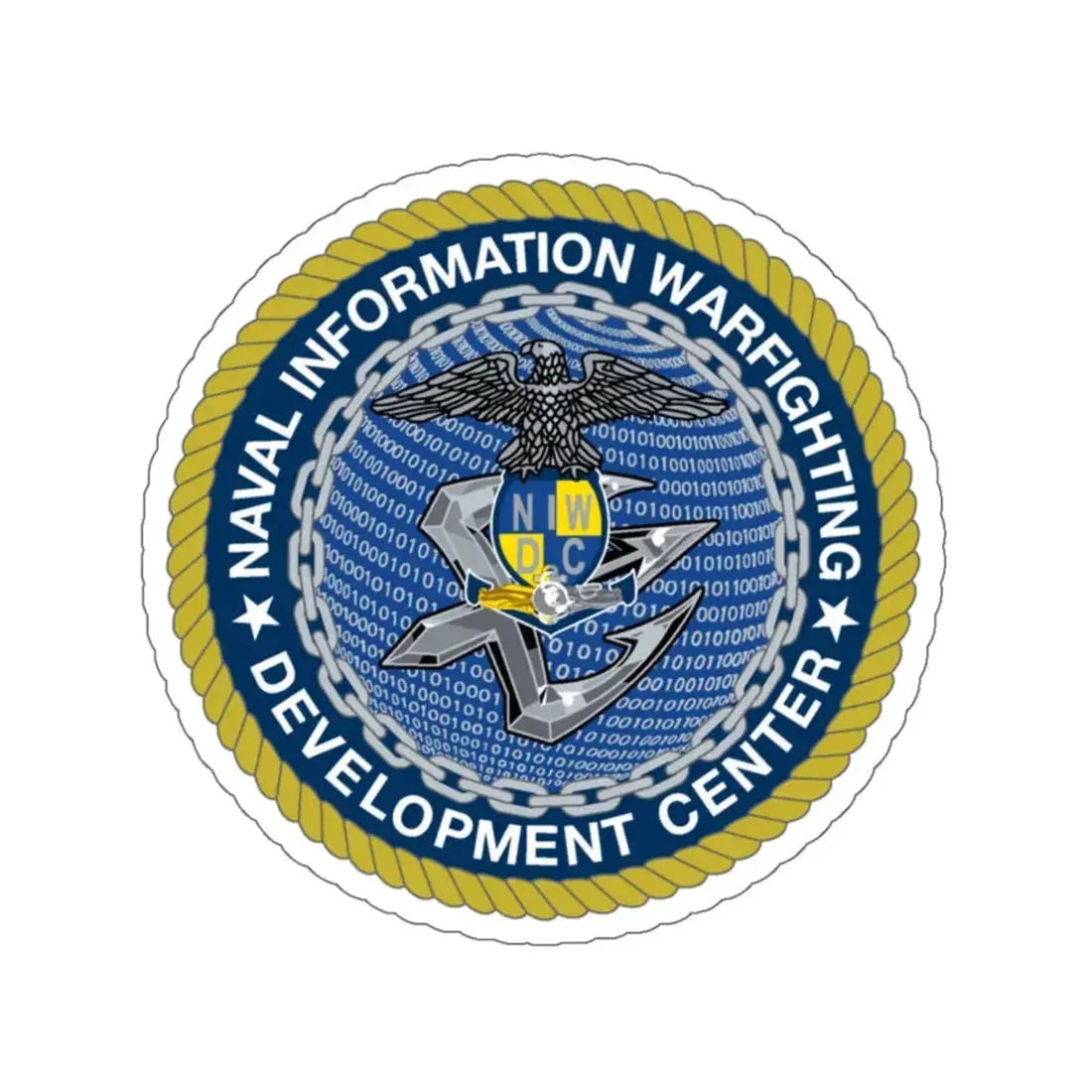 Naval Information Warfighting Development Center (U.S. Navy) STICKER Vinyl Kiss-Cut Decal 6 Inch White - The Sticker Space