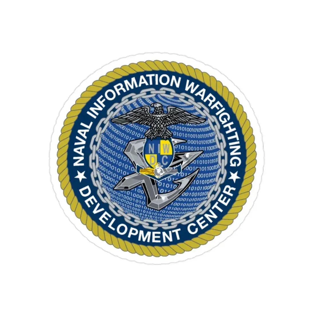 Naval Information Warfighting Development Center (U.S. Navy) Transparent STICKER Die-Cut Vinyl Decal 2 Inch Transparent - The Sticker Space