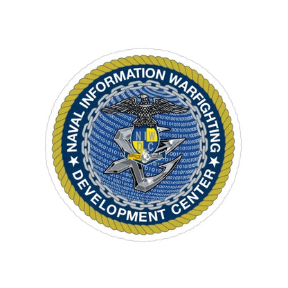 Naval Information Warfighting Development Center (U.S. Navy) Transparent STICKER Die-Cut Vinyl Decal 4 Inch Transparent - The Sticker Space