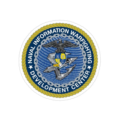 Naval Information Warfighting Development Center (U.S. Navy) Transparent STICKER Die-Cut Vinyl Decal 5 Inch Transparent - The Sticker Space