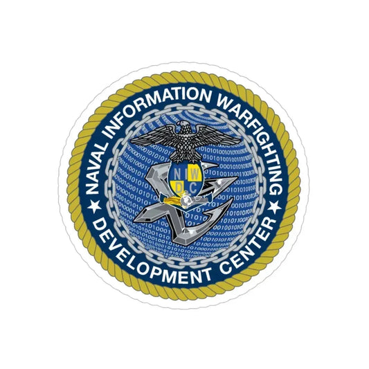 Naval Information Warfighting Development Center (U.S. Navy) Transparent STICKER Die-Cut Vinyl Decal 6 Inch Transparent - The Sticker Space