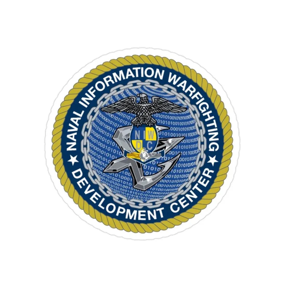 Naval Information Warfighting Development Center (U.S. Navy) Transparent STICKER Die-Cut Vinyl Decal - The Sticker Space