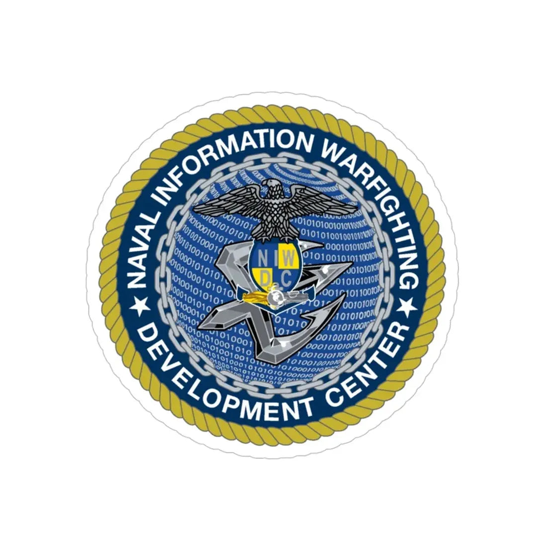 Naval Information Warfighting Development Center (U.S. Navy) Transparent STICKER Die-Cut Vinyl Decal - The Sticker Space