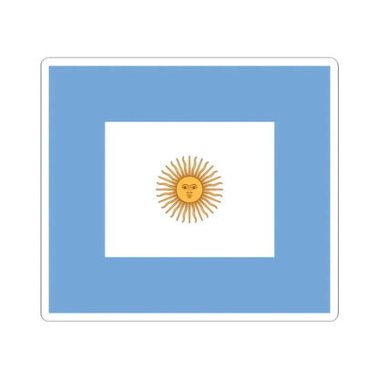 Naval jack of Argentina (Argentina) STICKER Vinyl Kiss-Cut Decal 2 Inch White - The Sticker Space