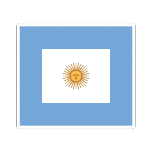 Naval jack of Argentina (Argentina) STICKER Vinyl Kiss-Cut Decal 2 Inch White - The Sticker Space