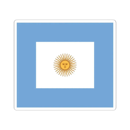 Naval jack of Argentina (Argentina) STICKER Vinyl Kiss-Cut Decal 3 Inch White - The Sticker Space