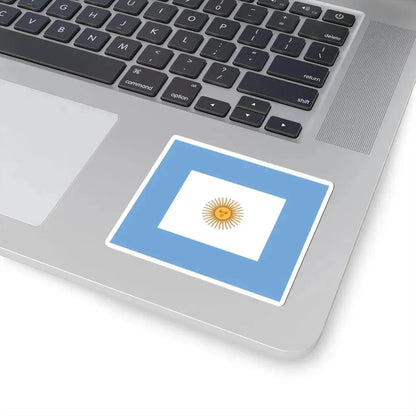 Naval jack of Argentina (Argentina) STICKER Vinyl Kiss-Cut Decal - The Sticker Space