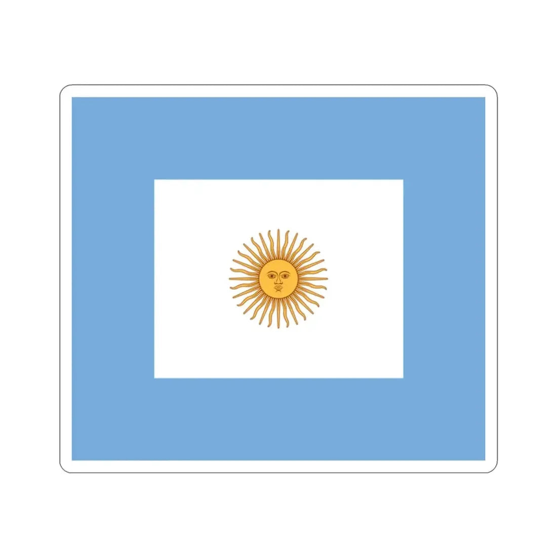 Naval Jack of Argentina STICKER Vinyl Die-Cut Decal 2 Inch - The Sticker Space