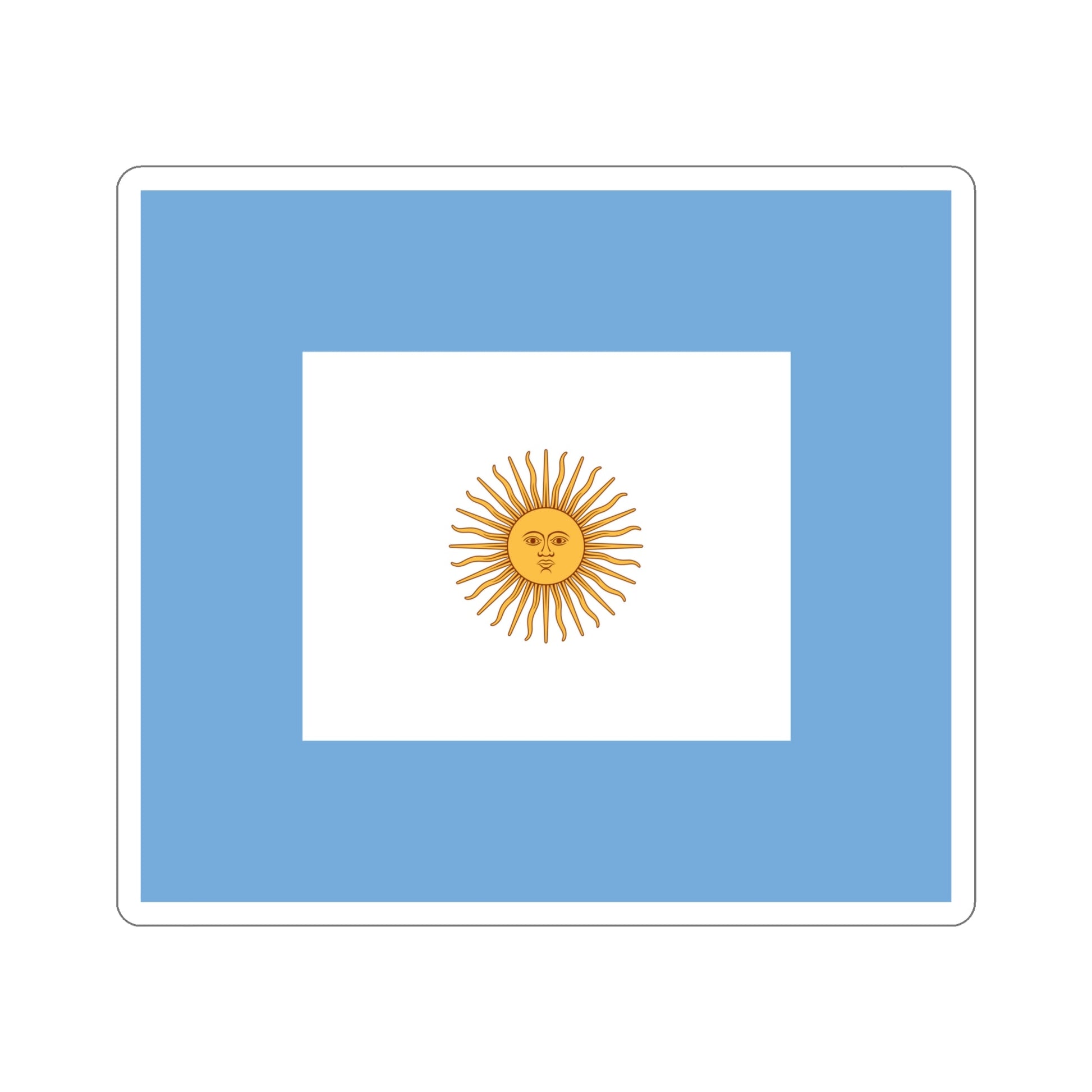 Naval Jack of Argentina STICKER Vinyl Die-Cut Decal-6 Inch-The Sticker Space