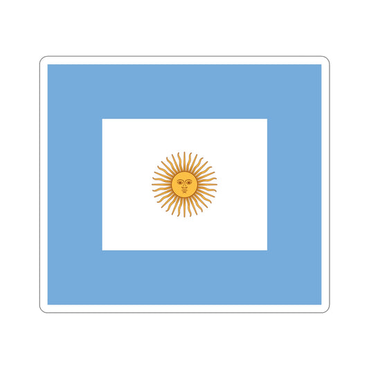 Naval Jack of Argentina STICKER Vinyl Die-Cut Decal-6 Inch-The Sticker Space