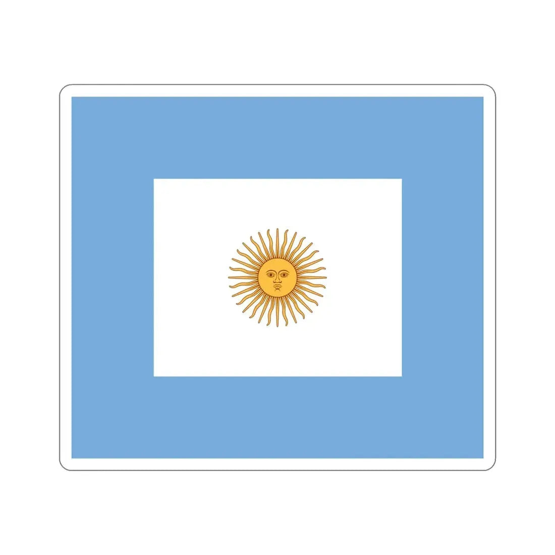 Naval Jack of Argentina STICKER Vinyl Die-Cut Decal - The Sticker Space