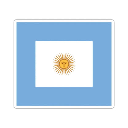 Naval Jack of Argentina - STICKER Vinyl Kiss-Cut Decal 2 Inch White - The Sticker Space