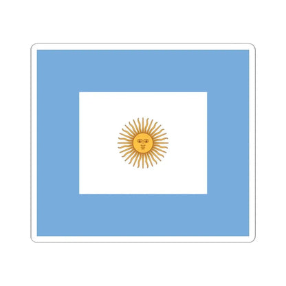 Naval Jack of Argentina - STICKER Vinyl Kiss-Cut Decal 3 Inch White - The Sticker Space