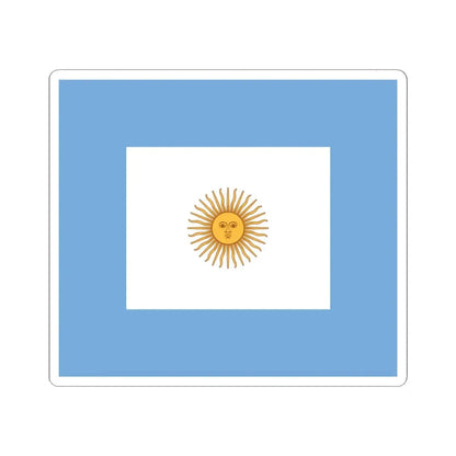 Naval Jack of Argentina - STICKER Vinyl Kiss-Cut Decal 4 Inch White - The Sticker Space