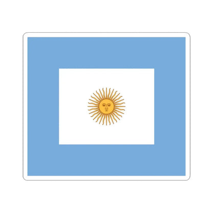 Naval Jack of Argentina - STICKER Vinyl Kiss-Cut Decal 6 Inch White - The Sticker Space