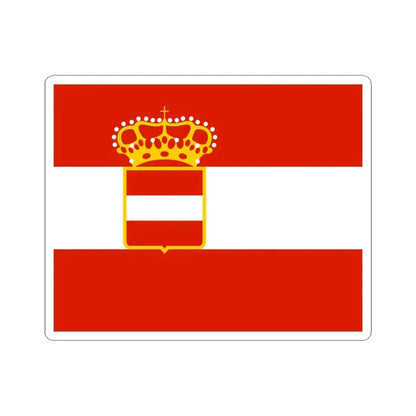 Naval Jack of Austria-Hungary (Austria) STICKER Vinyl Kiss-Cut Decal 3 Inch White - The Sticker Space