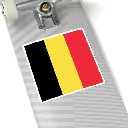 Naval Jack of Belgium (Belgium) STICKER Vinyl Kiss-Cut Decal - The Sticker Space