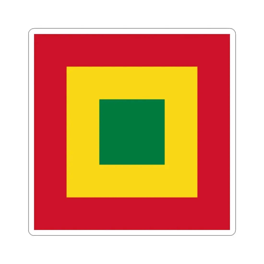 Naval Jack of Bolivia (Bolivia) STICKER Vinyl Kiss-Cut Decal 2 Inch White - The Sticker Space