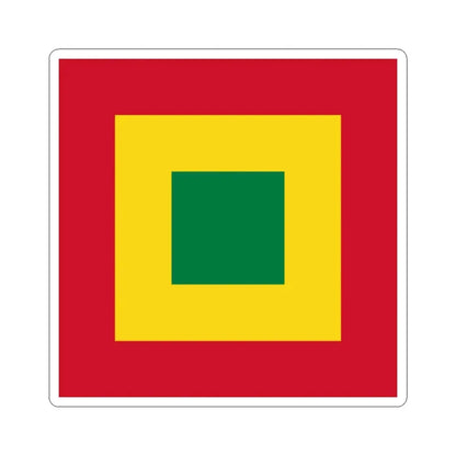 Naval Jack of Bolivia (Bolivia) STICKER Vinyl Kiss-Cut Decal 2 Inch White - The Sticker Space