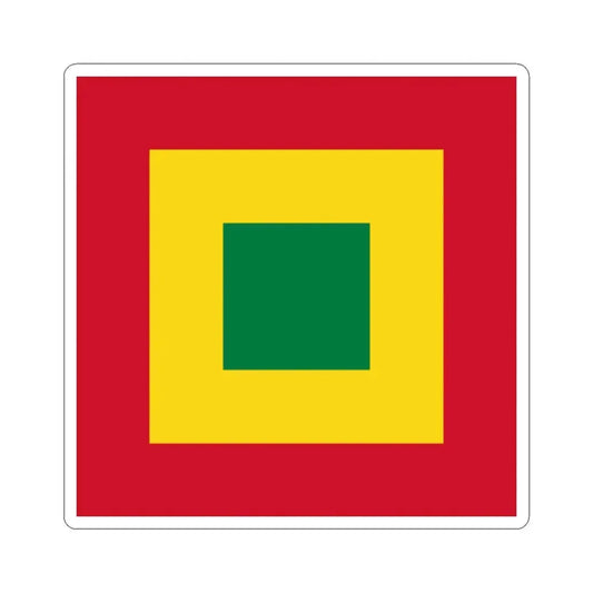 Naval Jack of Bolivia (Bolivia) STICKER Vinyl Kiss-Cut Decal 2 Inch White - The Sticker Space