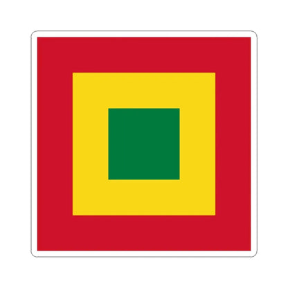 Naval Jack of Bolivia (Bolivia) STICKER Vinyl Kiss-Cut Decal 6 Inch White - The Sticker Space